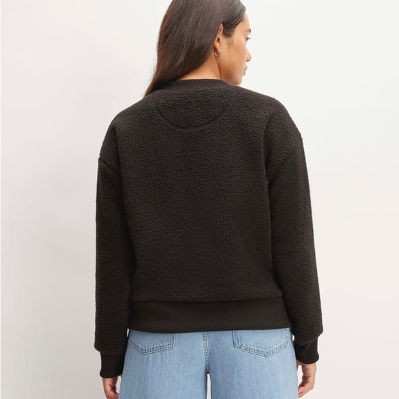 NWT Everlane Sherpa Crewneck Sweatshirt - Picture 4 of 10